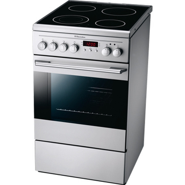 Electrolux EKC513518S Freestanding Ceramic A Silver cooker