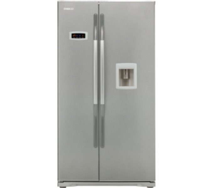 Beko GNEV220S freestanding 556L A Silver side-by-side refrigerator