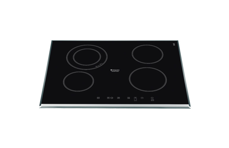 Hotpoint KRC 741 D Z Eingebaut Ceramic hob Schwarz