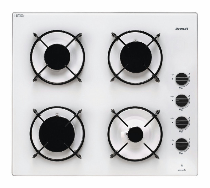Brandt TG1012W built-in Gas White hob