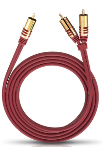 OEHLBACH 20563 3m RCA 2 x RCA Rot Audio-Kabel