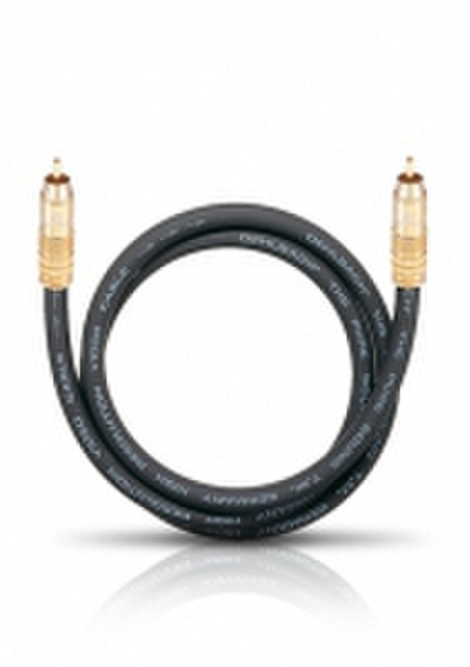 OEHLBACH 2502 2m RCA RCA Black coaxial cable