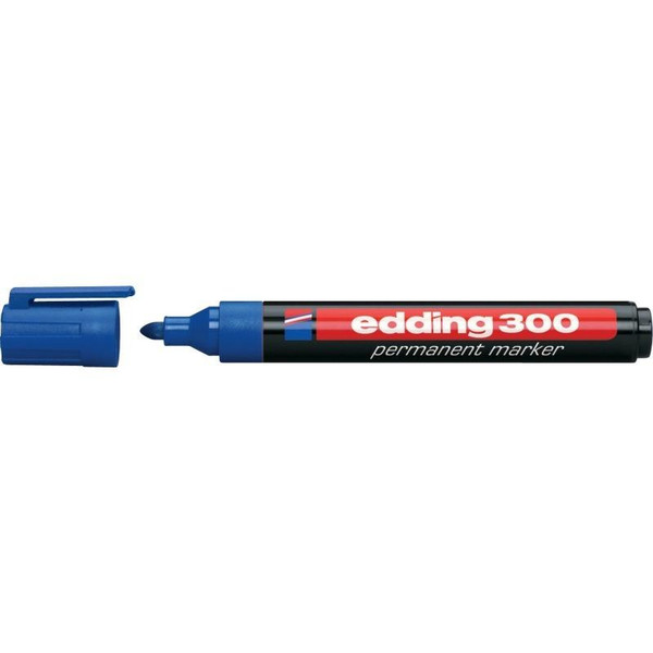 Edding 300 Синий 10шт перманентная маркер