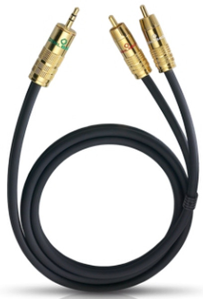 OEHLBACH 9056 1м 3.5mm 2 x RCA Черный аудио кабель