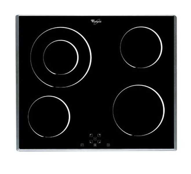 Whirlpool AKT 811/IX - ceramic cooker Встроенный Ceramic hob Черный