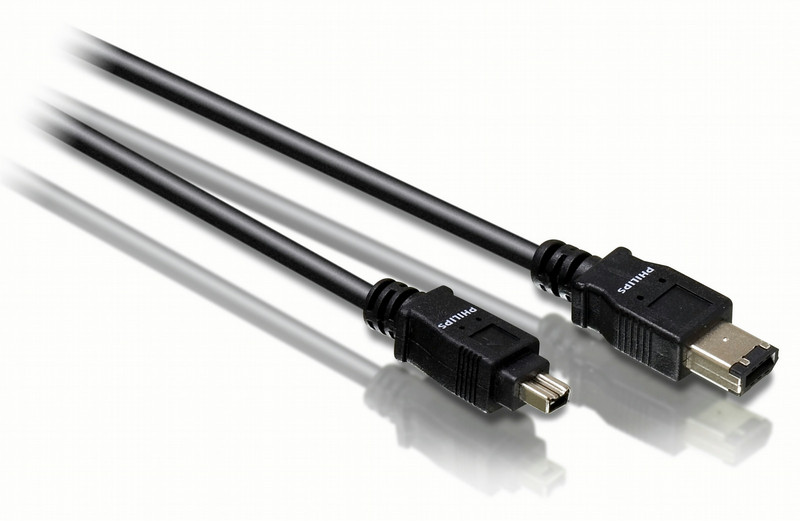 Philips SWF1301 1.8м 6-p 6-p Черный FireWire кабель