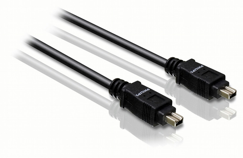 Philips SWF1321 4-PinM/4-Pin M Connectors 1.8 m/6 ft Firewire IEEE 1394a Cable firewire cable