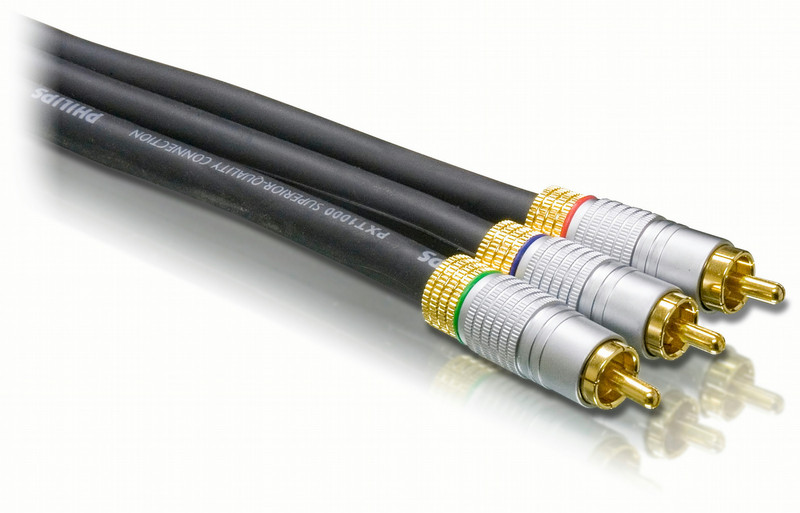 Philips SWV6350/93 1.5м 3 x RCA Черный компонентный (YPbPr) видео кабель