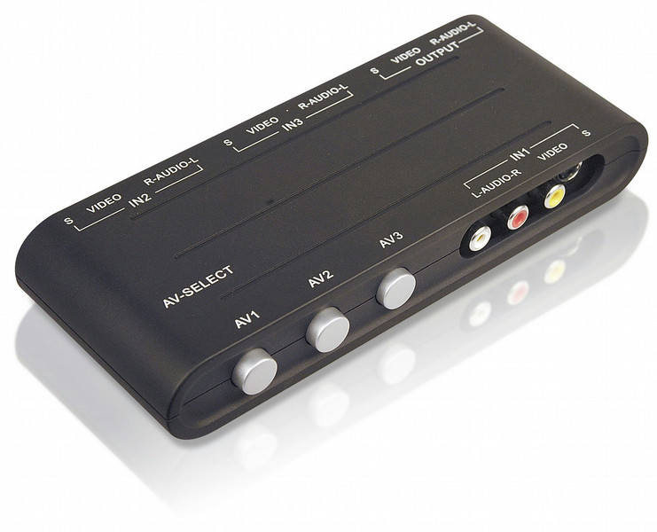 Philips SWV2030 3-Way Composite A/V Connections Manual switcher