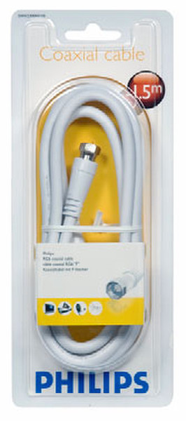 Philips SWV2300W 1,5 m F-Type Satellite connection cable