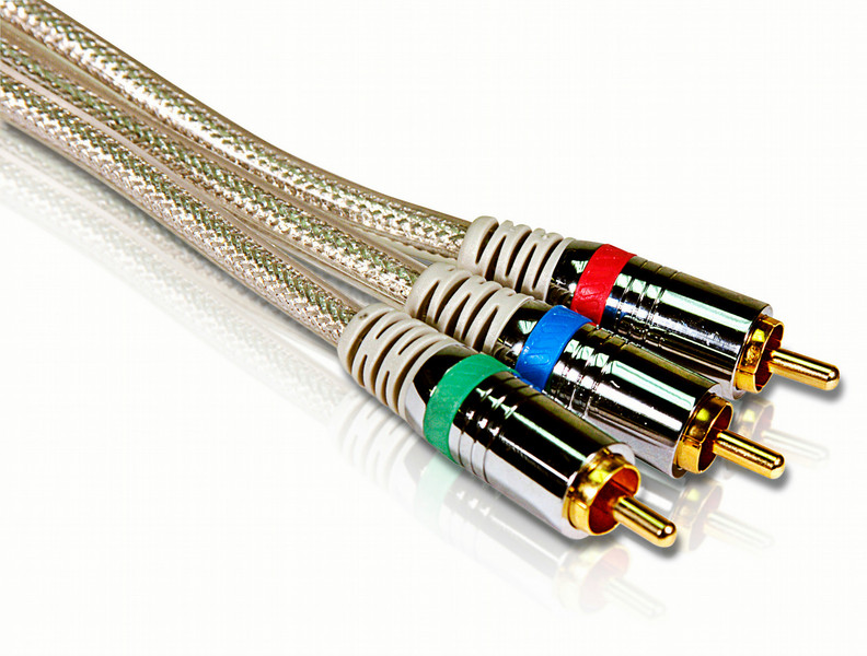 Philips SWV3505/93 1.5м 3 x RCA 3 x RCA Cеребряный компонентный (YPbPr) видео кабель