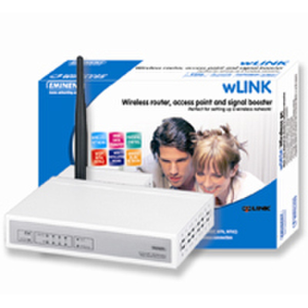 Eminent Wireless 54Mbps Router, AP, WDS High performance (wLink) wireless router