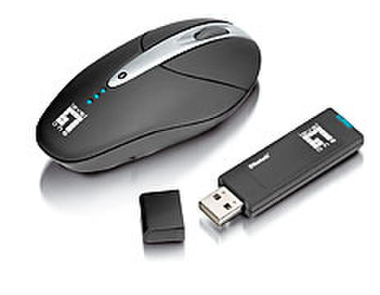 LevelOne Bluetooth Mouse with Dongle Bluetooth Оптический 800dpi компьютерная мышь