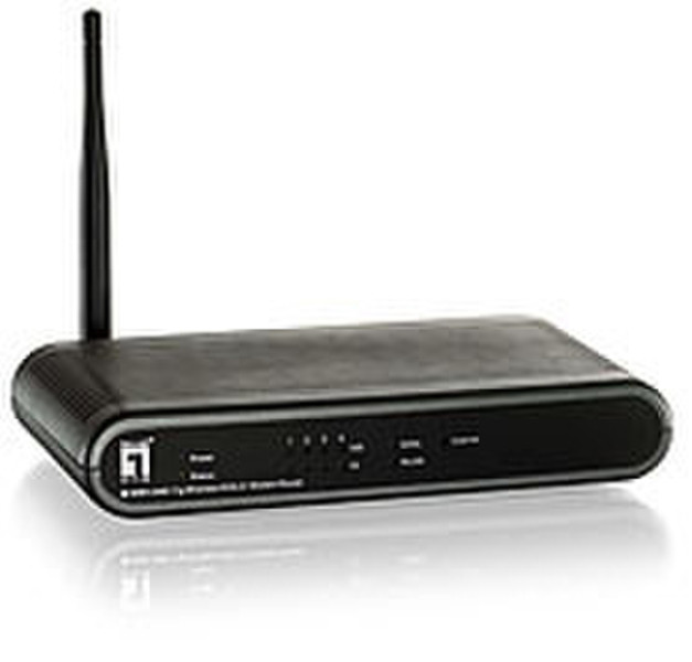 LevelOne WBR-3460B 54Mbps Wireless ADSL2/2+ Modem Router Черный wireless router