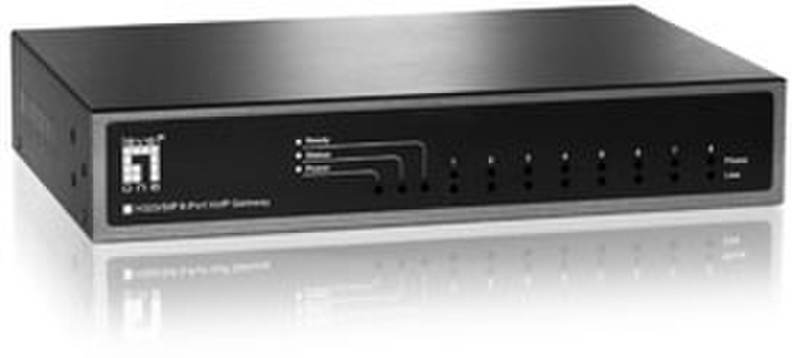 LevelOne 8-Port FXS H323/SIP Gateway Gateway/Controller