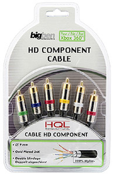 Bigben Interactive HQ Component cable for X-box 360 2.5m Schwarz