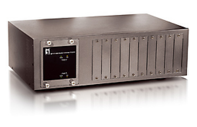 LevelOne 10-Slot Media Converter Chassis with Redundant Power network equipment chassis