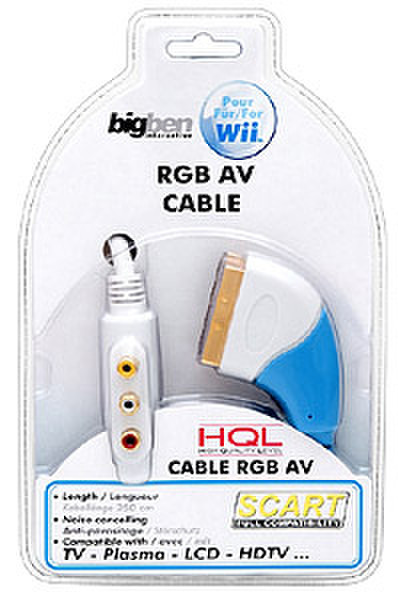 Bigben Interactive RGB - AV Cable 2.5m Weiß