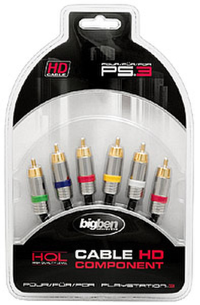 Bigben Interactive HQ HD component cable 2.5m Schwarz