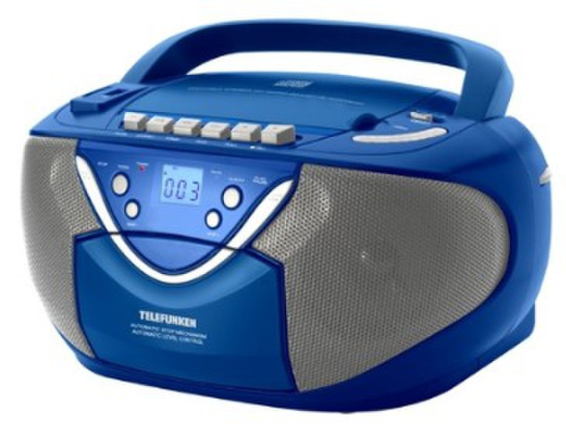 Telefunken P18 Portable CD player Blue