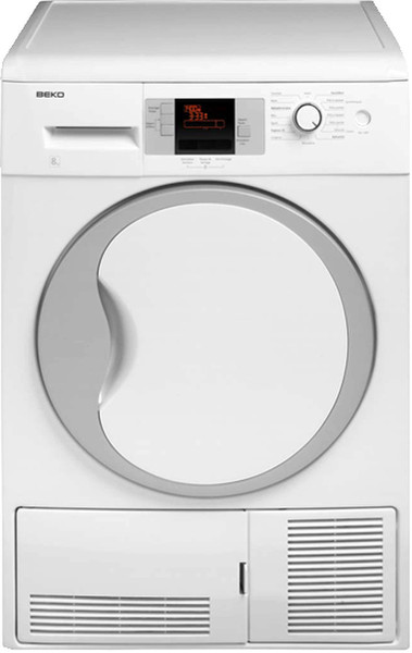 Beko DCU8330X Freistehend Frontlader 8kg Nicht spezifiziert Weiß Wäschetrockner