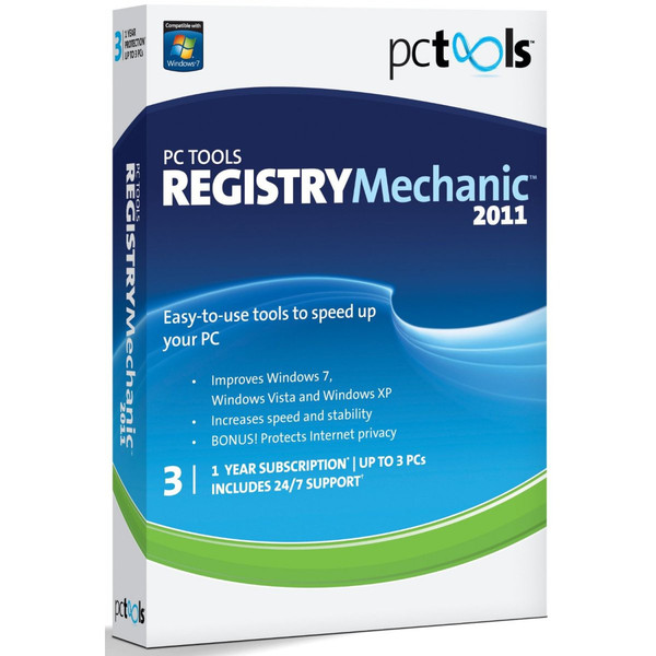 PC Tools Registry Mechanic 2011, 1u, 3 PC, ITA