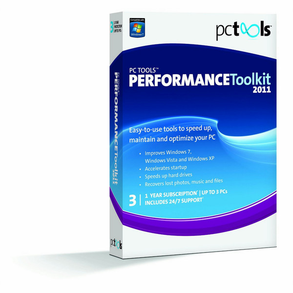 PC Tools Performance Toolkit 2011, 1u, 3 PC, ITA