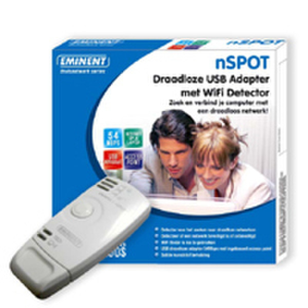 Eminent nSPOT Wireless USB Adapter and WiFi Detector Schnittstellenkarte/Adapter