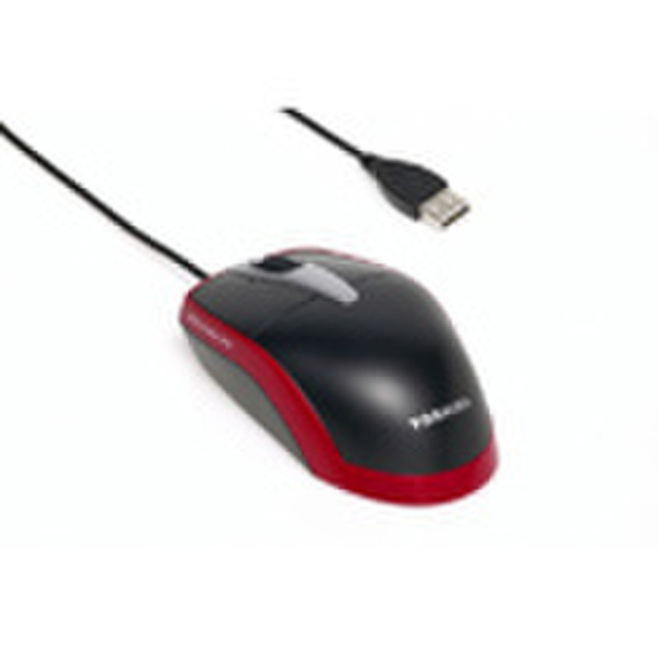 Toshiba Optical Tilt-Wheel Mouse - Red USB Оптический Красный компьютерная мышь