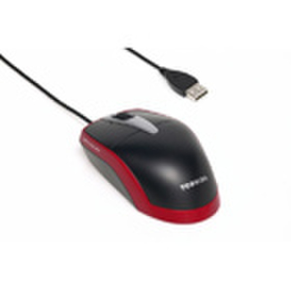 Toshiba Laser Tilt-Wheel Mouse - Red USB Лазерный Красный компьютерная мышь