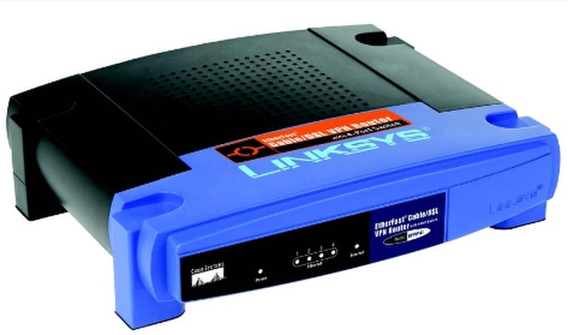 Linksys BEFVP41 Подключение Ethernet Черный, Синий проводной маршрутизатор