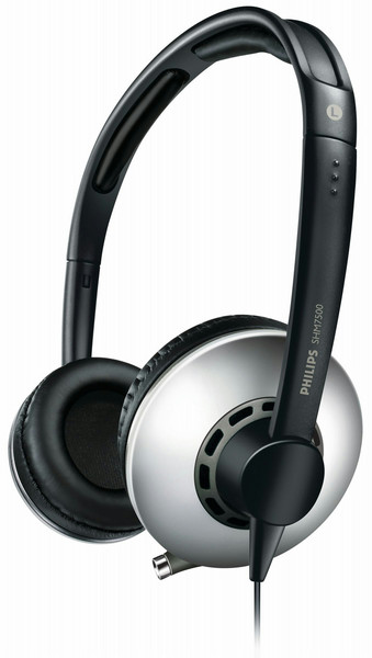 Philips SHM7500/97 Стереофонический Оголовье Черный, Cеребряный гарнитура