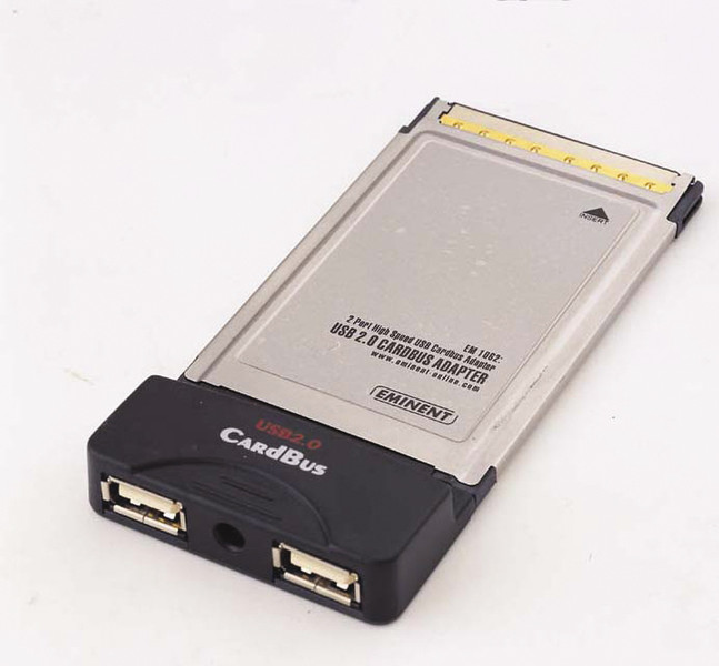 Eminent 2-Port High Speed USB PC-Card interface cards/adapter