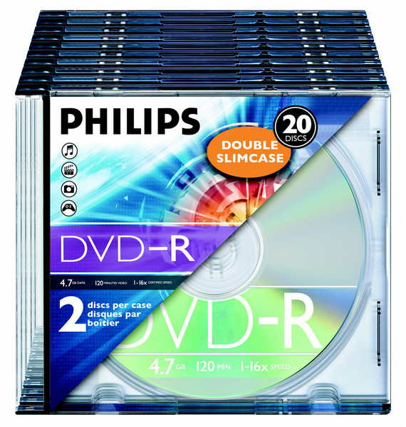 Philips DM4S6D20F 4.7GB / 120min 16x DVD-R