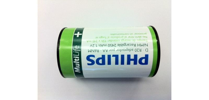 Philips MultiLife R20B2A245 D 2450 mAh Nickel-Metal Hydride Rechargeable accu