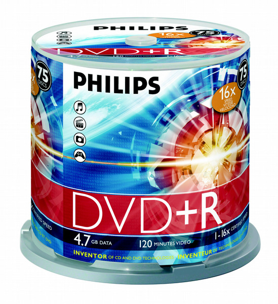 Philips DR4S6B75F 4.7GB / 120min 16x DVD+R