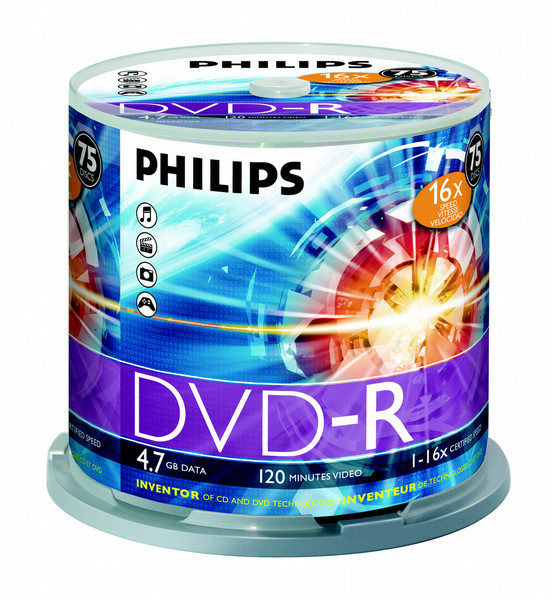 Philips DM4S6B75F 4.7GB / 120min 16x DVD+R