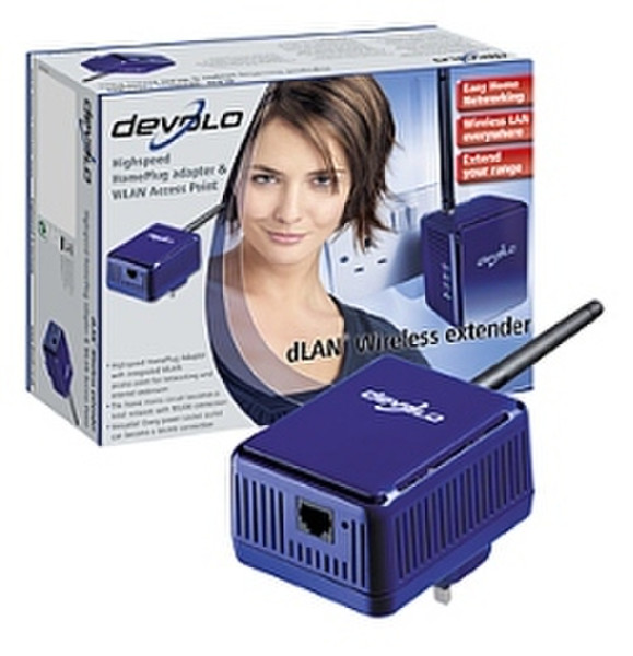 Devolo dLAN Wireless extender 85Mbit/s networking card