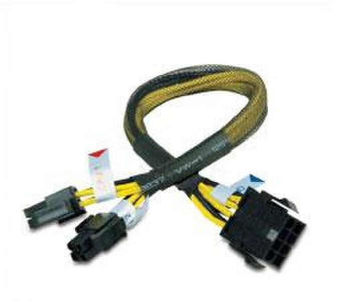 Akasa PSU extension cable splits 4+4 cable interface/gender adapter