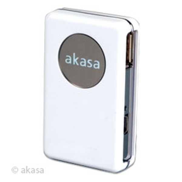 Akasa 4 -port USB-hub White 480Мбит/с Белый хаб-разветвитель