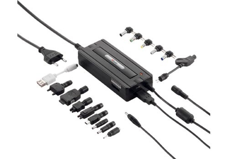 Trust 4-in-1 Notebook Power Adapter PW-1280p UK Black power adapter/inverter