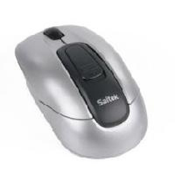Saitek Wireless Silver Rechargeable Mouse RF Wireless Optical Silver mice