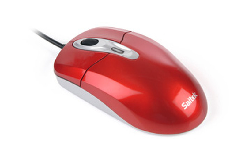 Saitek Optical 800dpi Mouse USB Оптический 800dpi Красный компьютерная мышь