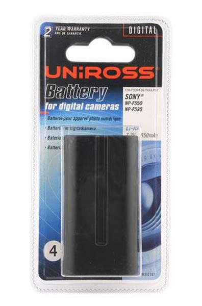 Uniross Li-Ion Battery Sony NPF550 Литий-ионная (Li-Ion) 1850мА·ч 7.2В аккумуляторная батарея