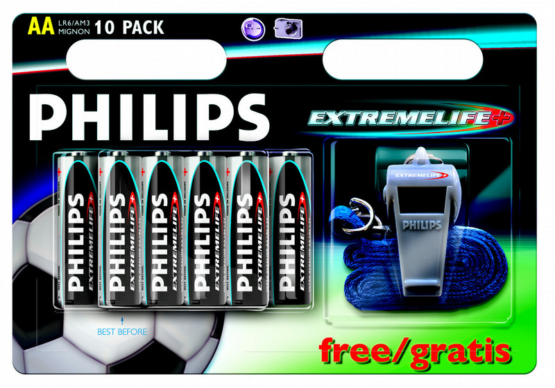 Philips ExtremeLife 1.5В батарейки