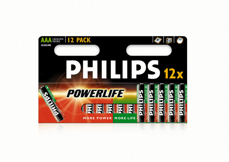 Philips PowerLife Батарея LR03PC12A/10