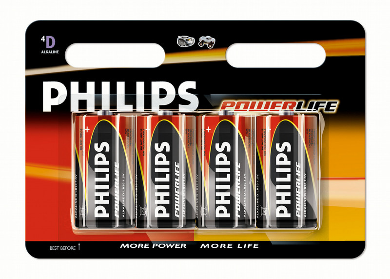 Philips PowerLife Battery LR20PB4C/10