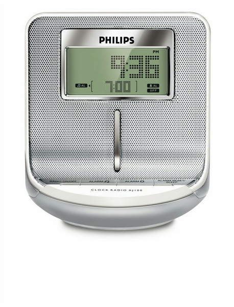 Philips AJ100/05 Часы Цифровой Cеребряный радиоприемник