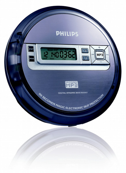 Philips EXP2550/78 Portable CD player Пурпурный, Cеребряный CD-плеер