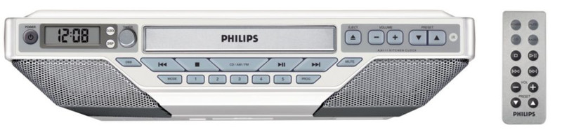 Philips AJ6111/37 Цифровой 4Вт Cеребряный CD радио
